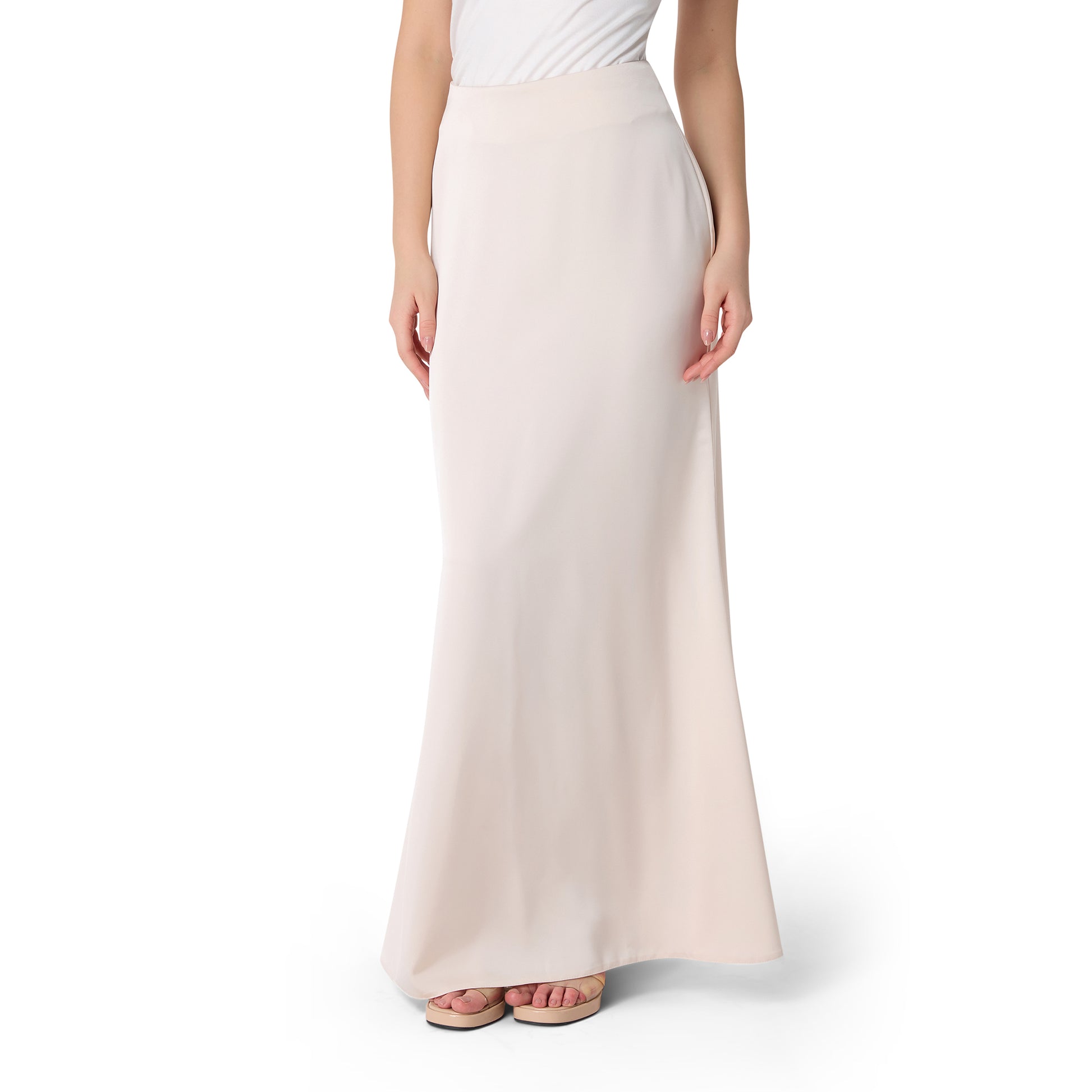 Silk Train Skirt “Serene”