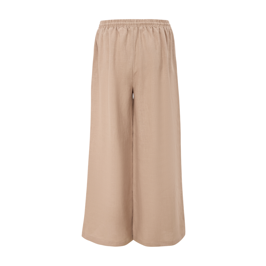 “Sand Weave” Linen Culottes