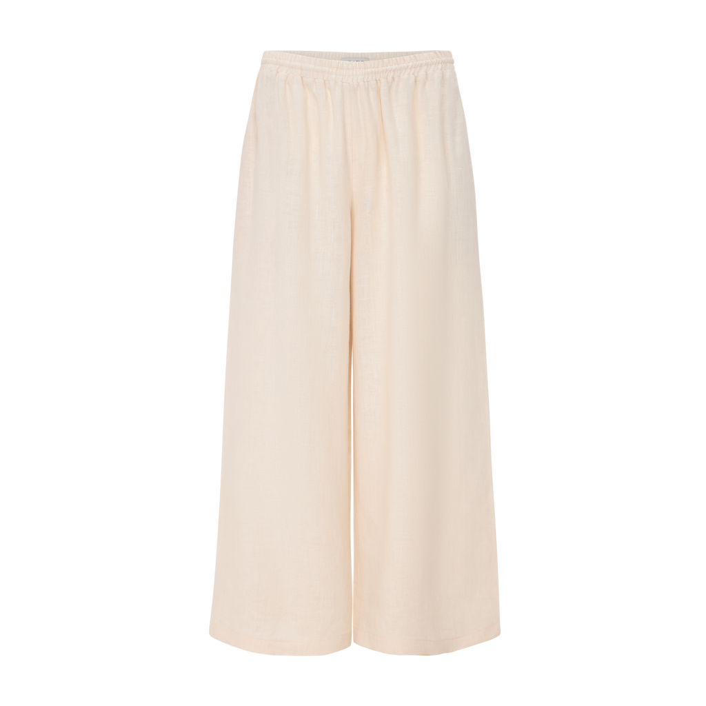 “Sand Weave” Linen Culottes