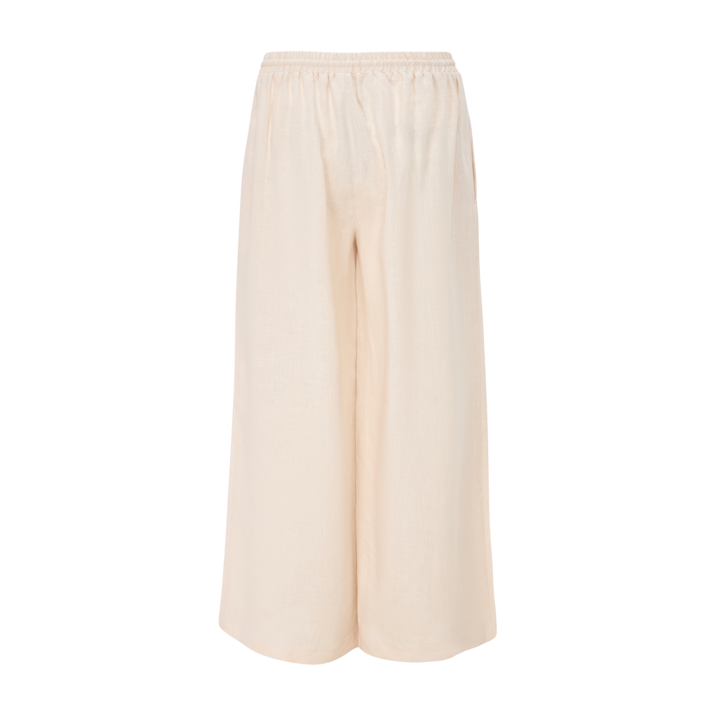 “Sand Weave” Linen Culottes